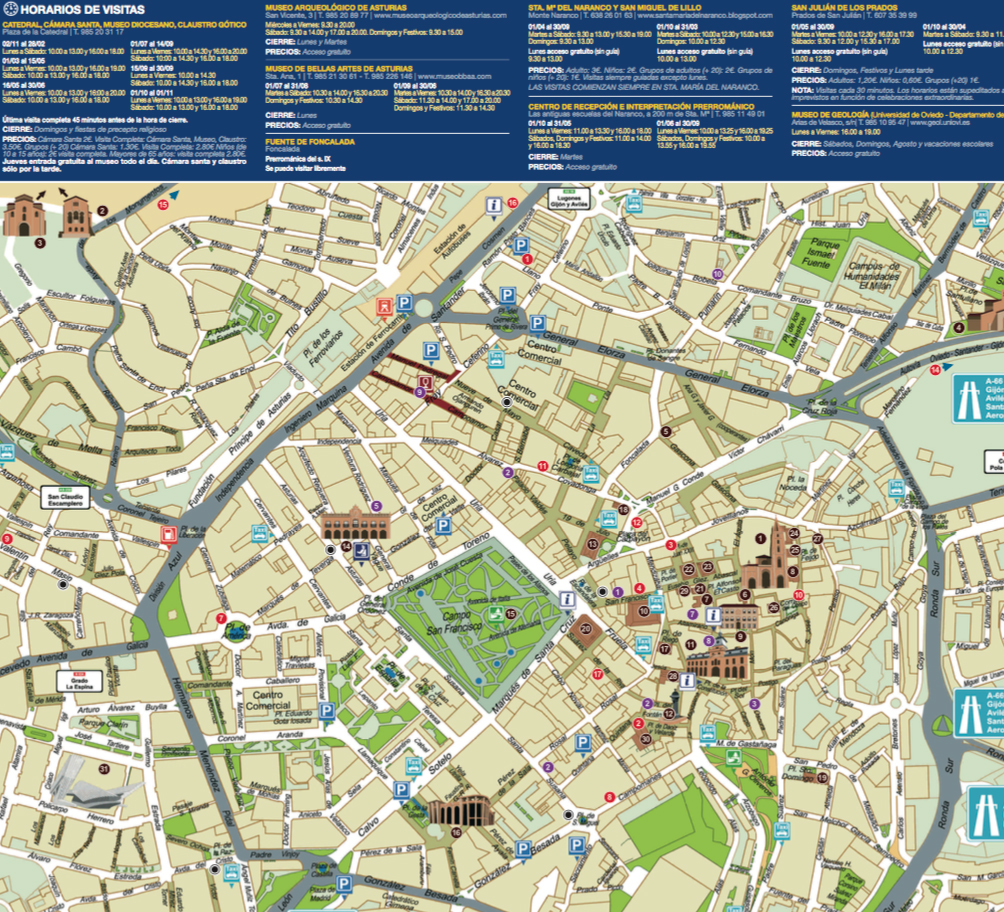 Plano de Oviedo